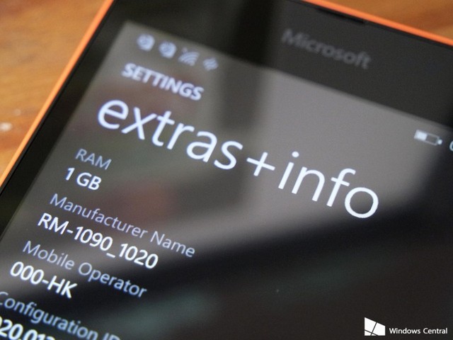 Microsoft Lumia 535 sở hữu 1GB RAM